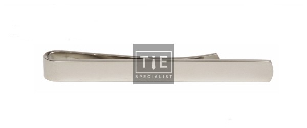 Silver Polished Rhodium Plated Tie Clip #100-1268