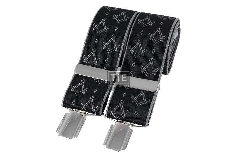 Black Masonic Braces #BR-019