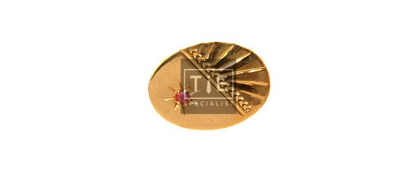 Gold Ruby 9ct Gold Tie Tac #DT-1162