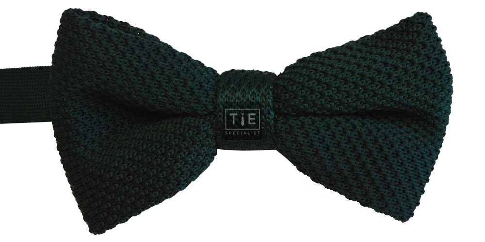 Green Knitted Bow Tie #K022/7