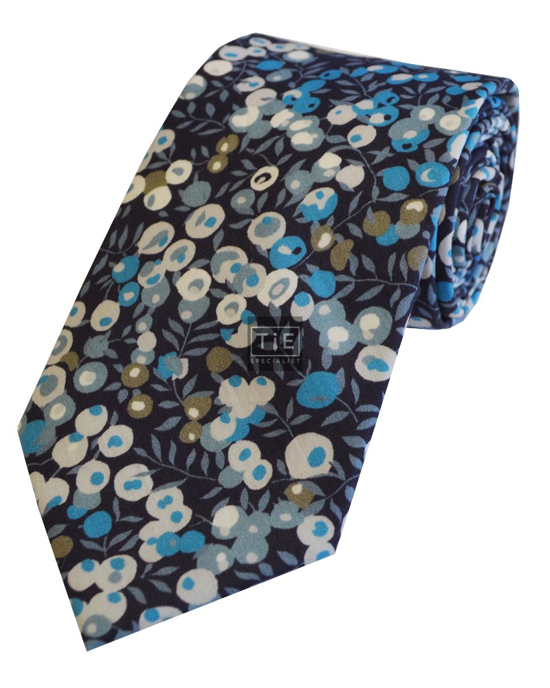 Blue Wiltshire Cotton Tie and Hankie Set