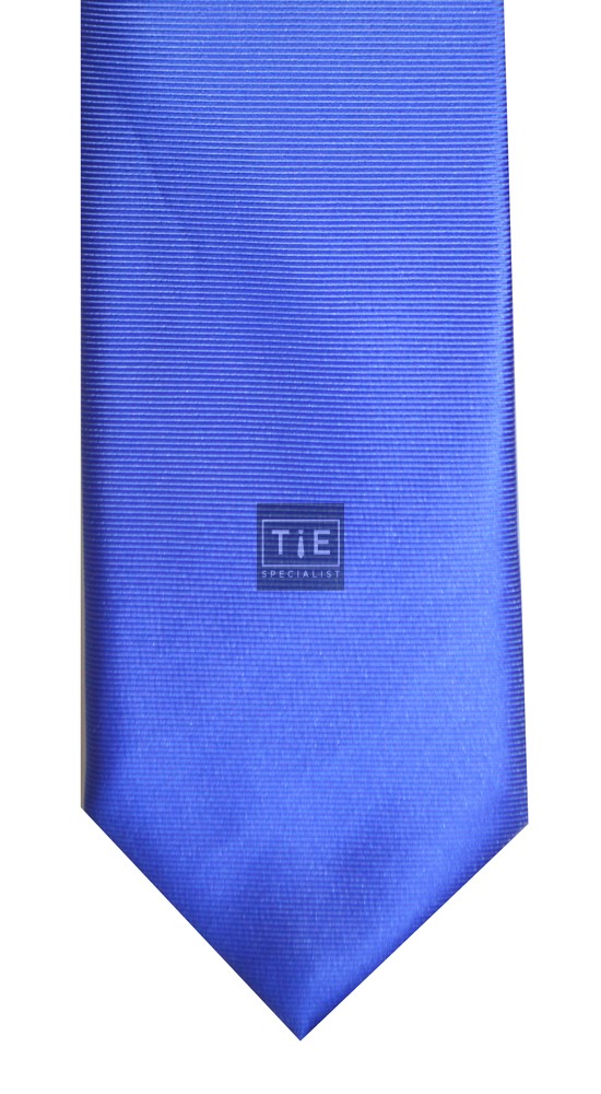 Royal Blue Twill Tie with Matching Pocket Square