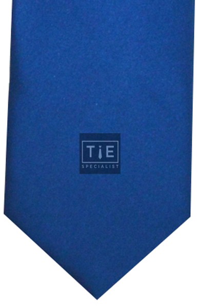Petrol Blue Satin Tie with Matching Pocket Square