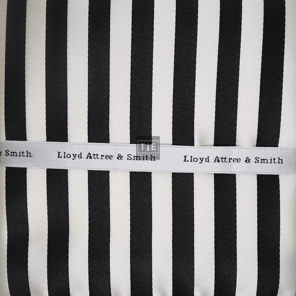 Black and White Stripe Printed Pocket Hankie #TPH3724/2