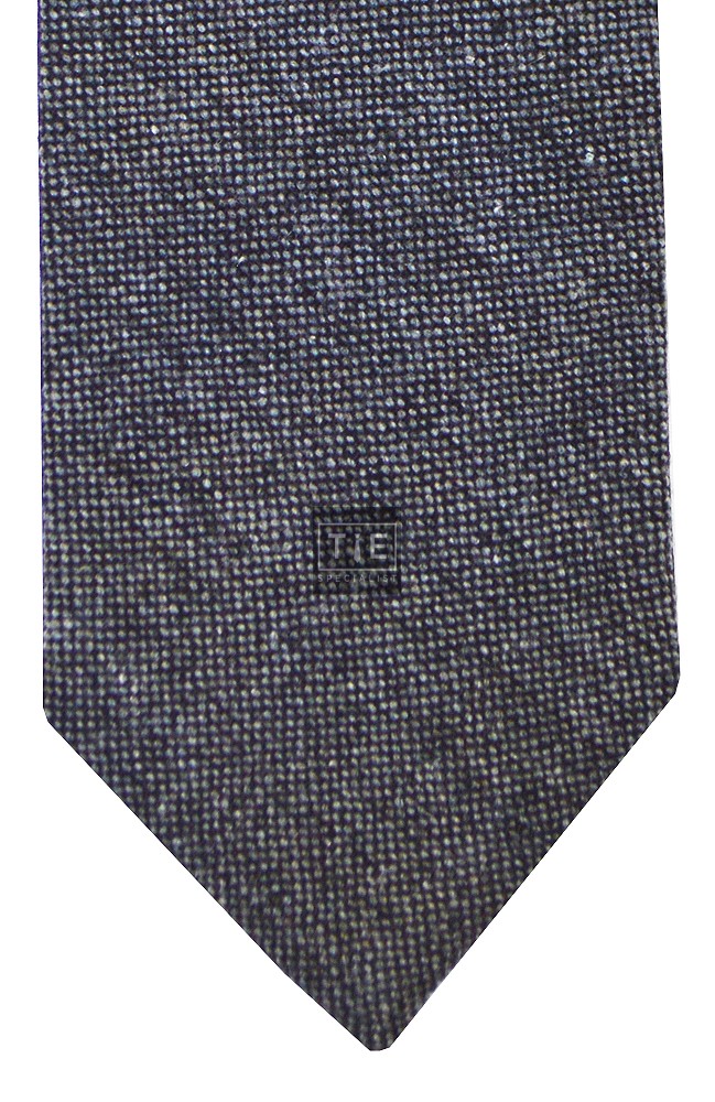 Grey Donegal Tweed Slim Tie and Hankie Set