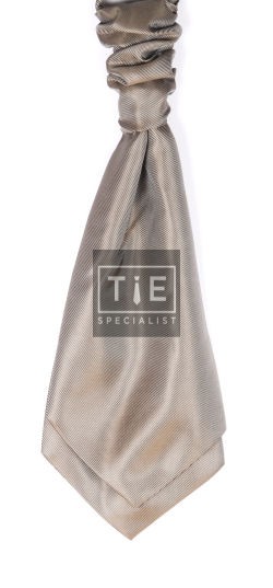 Mid Brown Self Tie Twill Cravat #WCS100/4