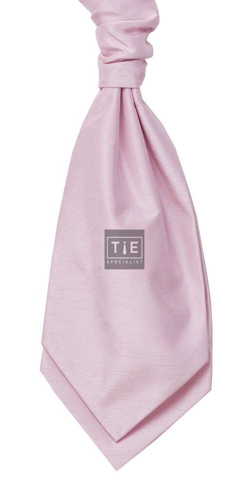 Pink Self Tie Shantung Cravat #WCS1866/3