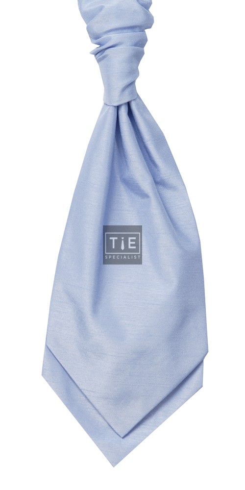 Sky Blue Self Tie Shantung Cravat #WCS1866/6