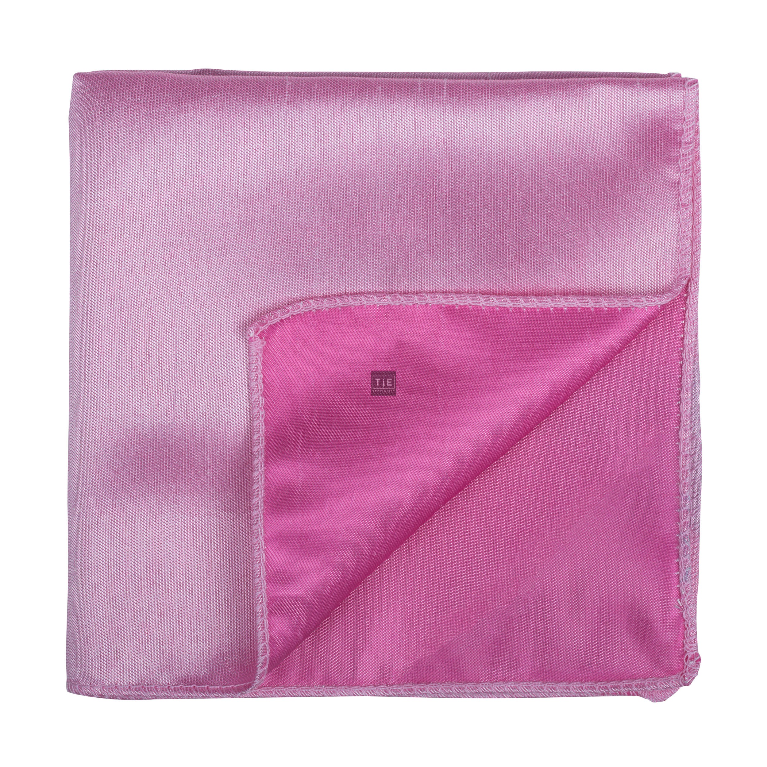 Candy Pink Shantung Pocket Square