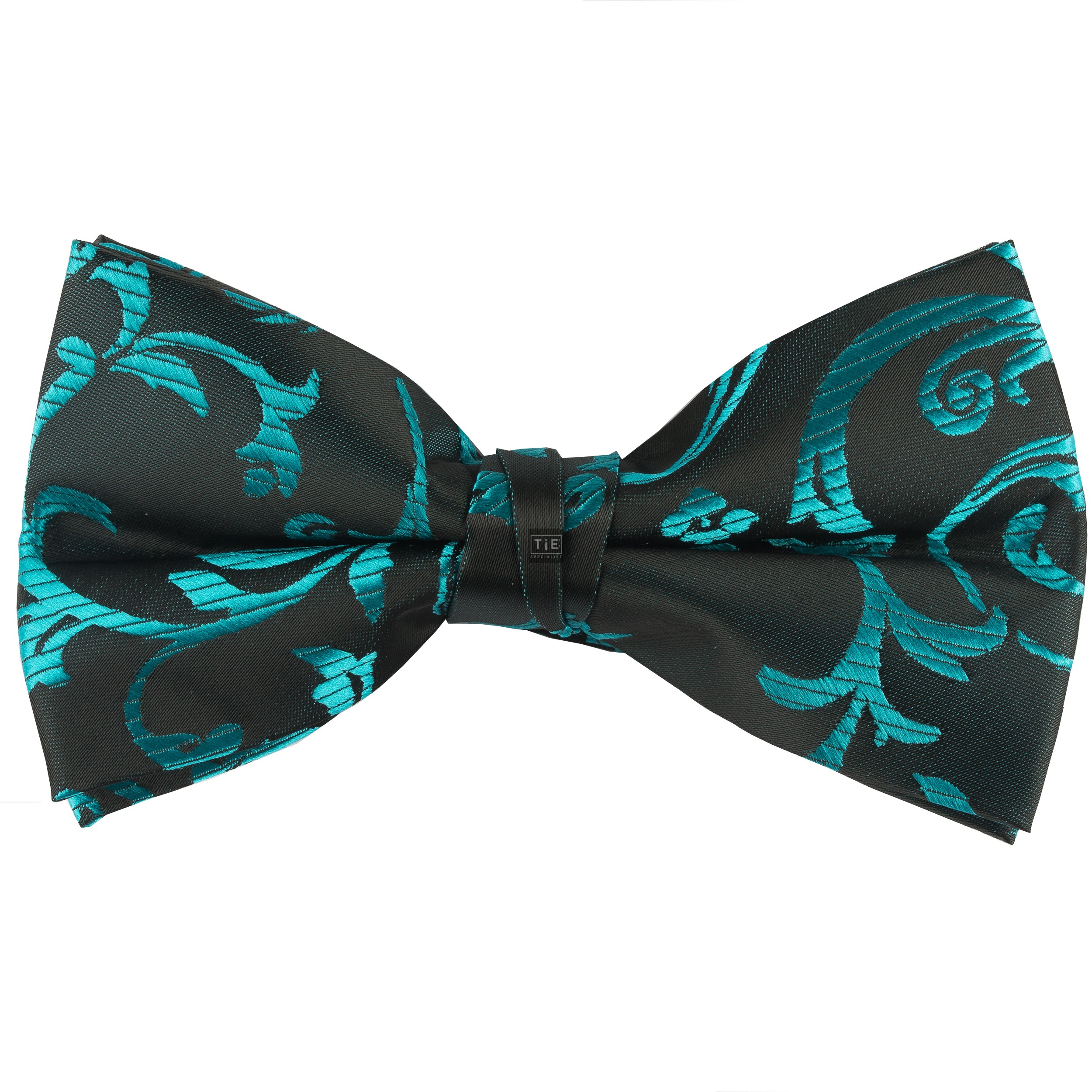 Swirl Leaf Wedding Bow Tie Gents Formal Bow Tie PreTied