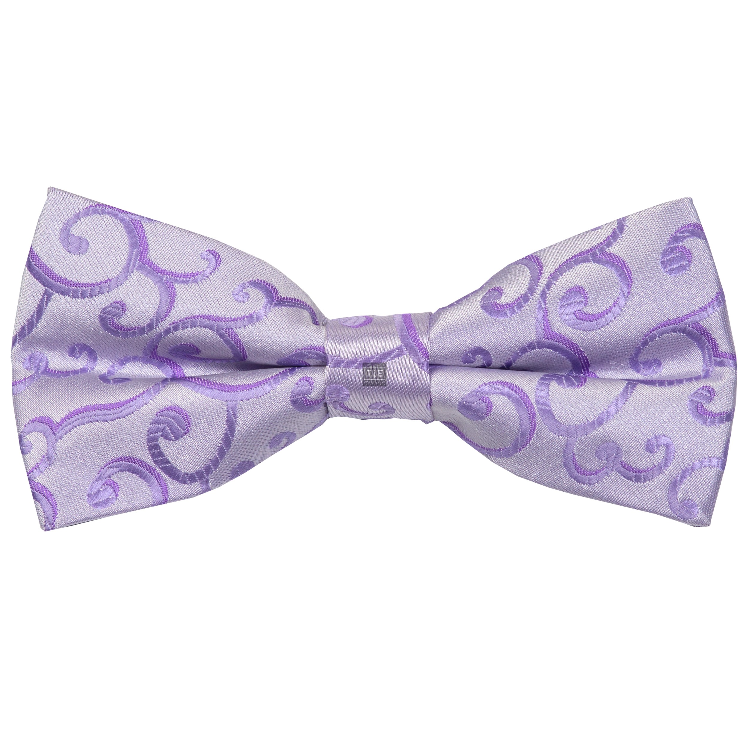 Lilac Royal Swirl Wedding Bow Tie #AB-BB1001/1