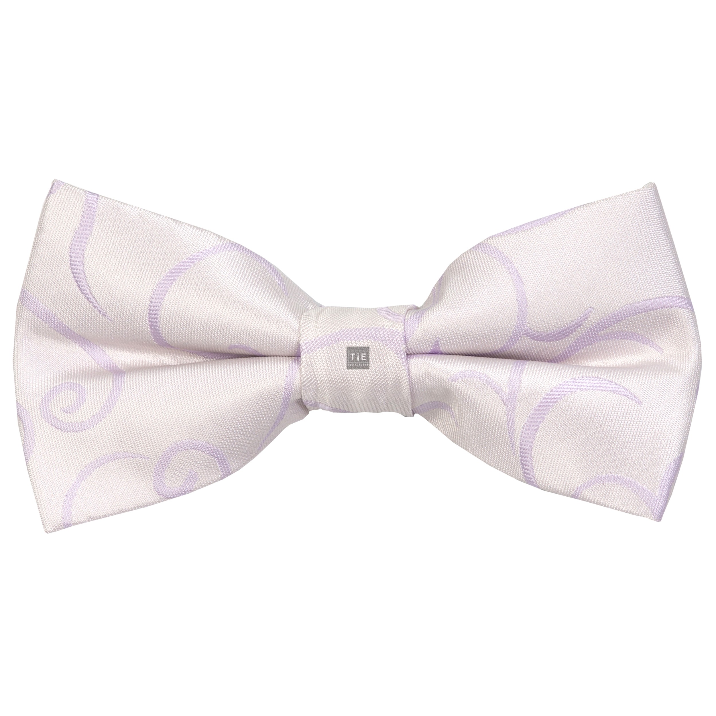 Lilac Modern Scroll Wedding Bow Tie #AB-BB1002/1