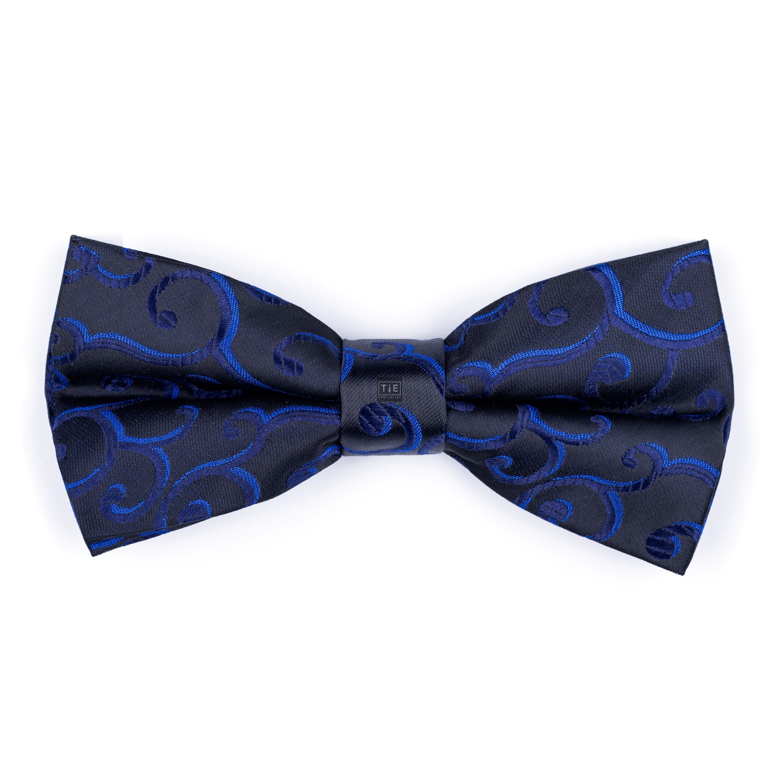 Navy on Black Royal Swirl Bow Tie #AB-BB1001/9