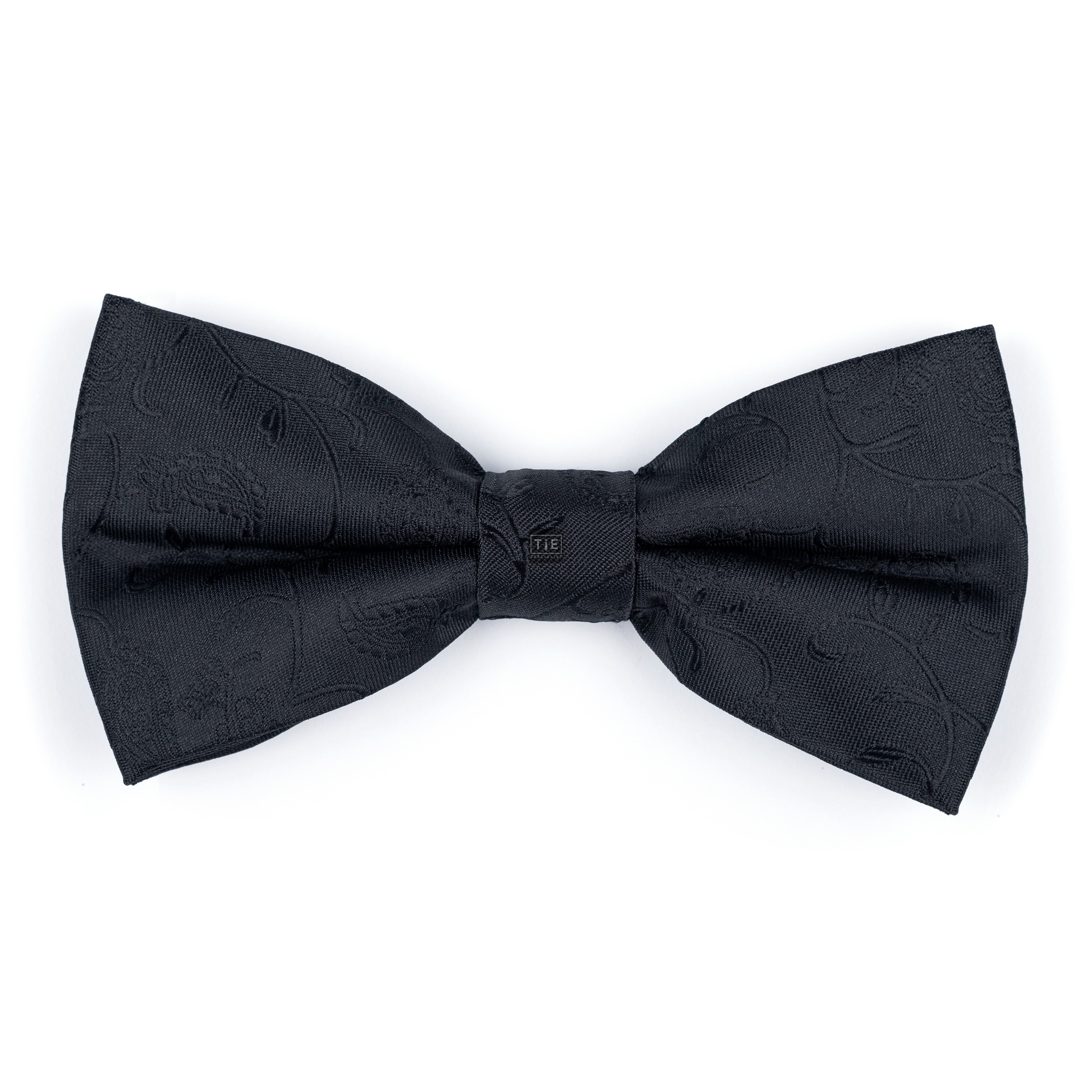 Black on Black Budding Paisley Bow Tie #AB-BB1003/4