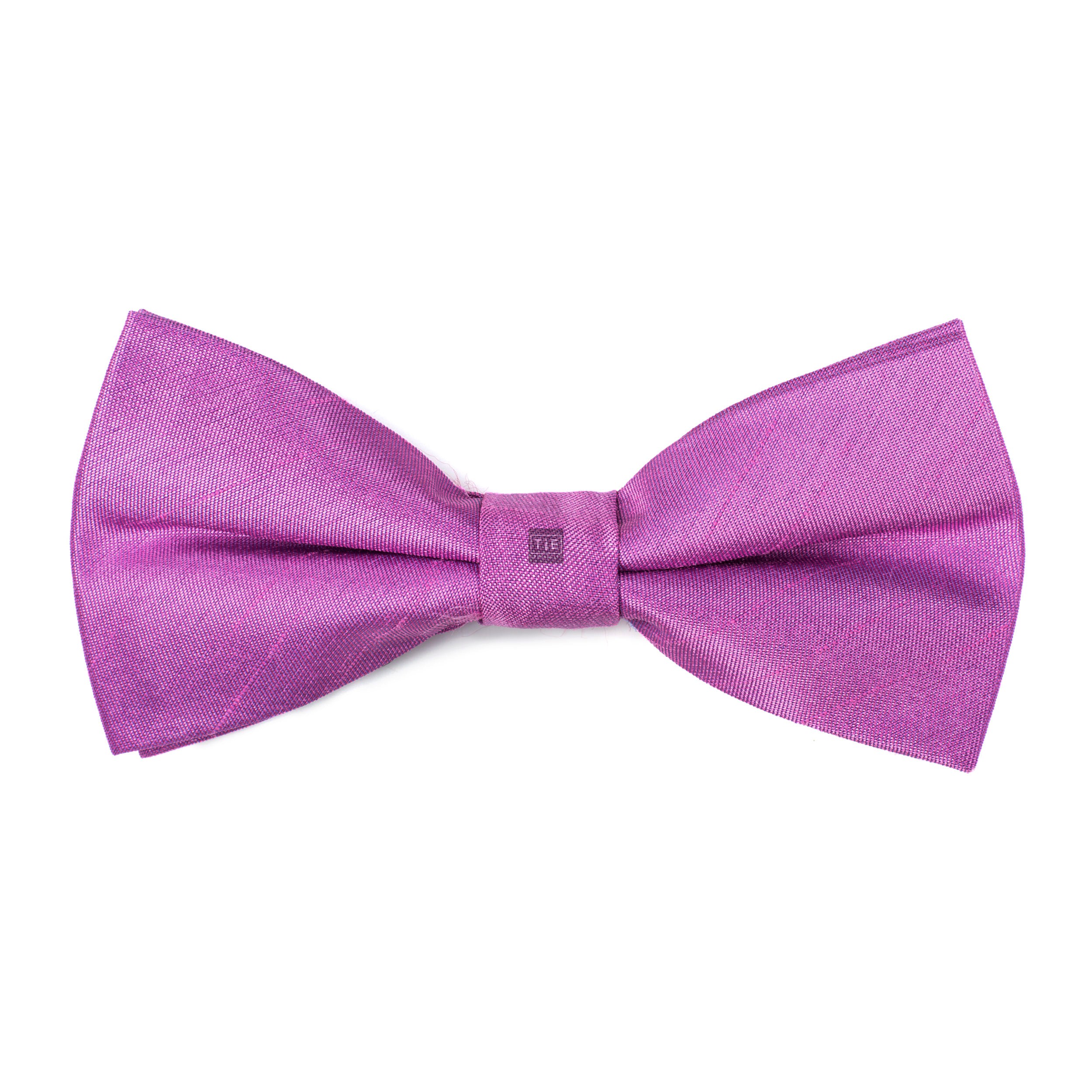 Sheer Lilac Shantung Bow Tie