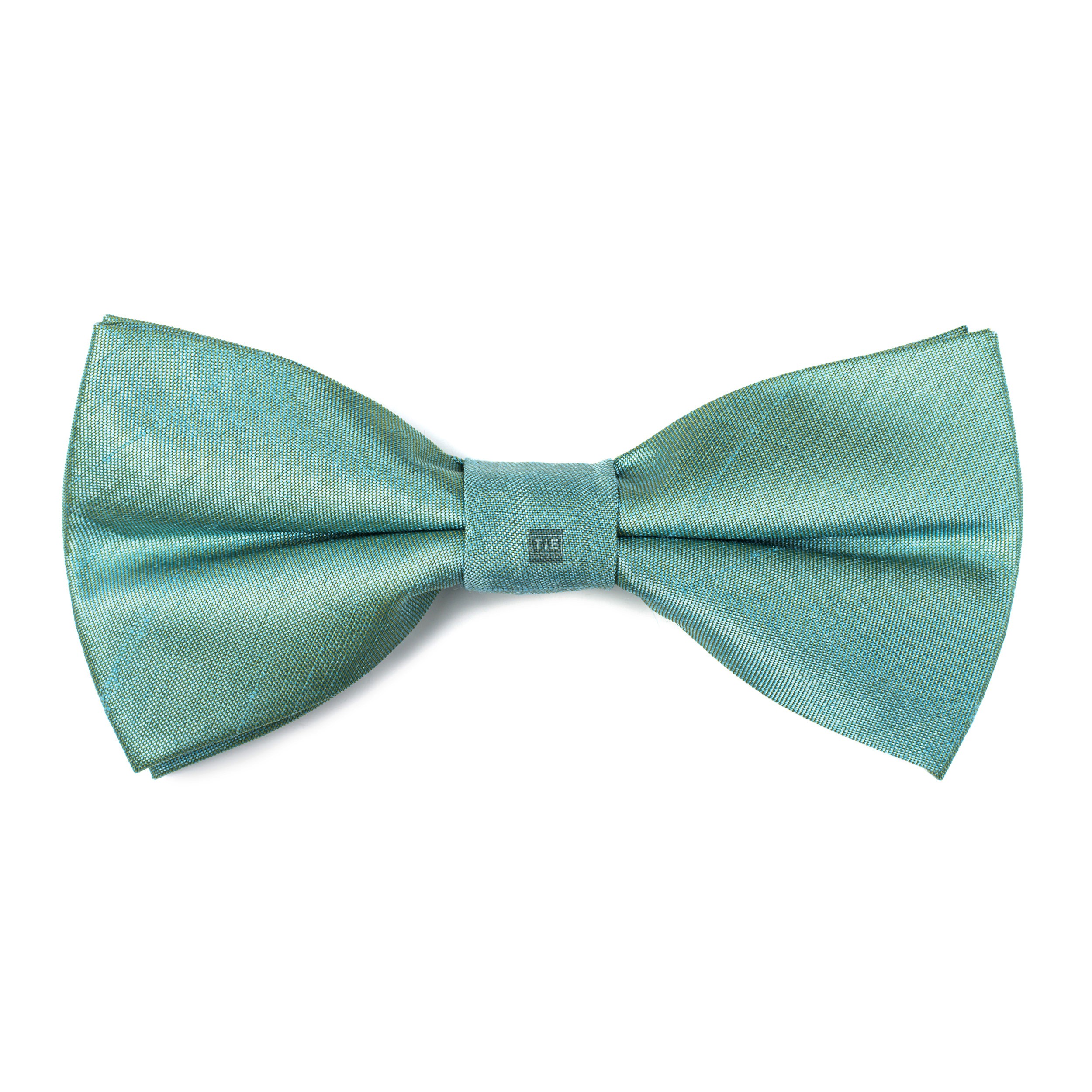 Fog Green Shantung Bow Tie