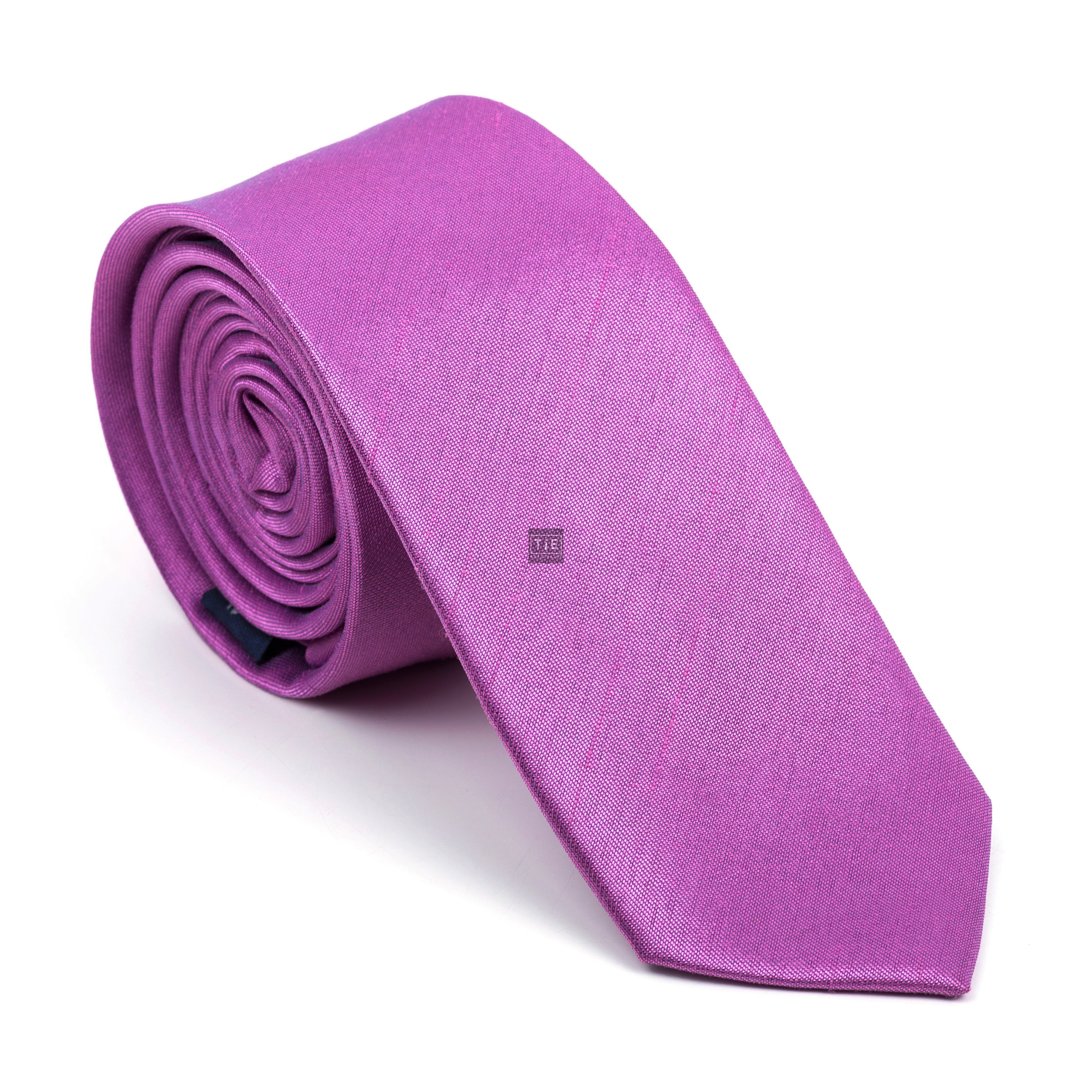 Sheer Lilac Shantung Slim Tie