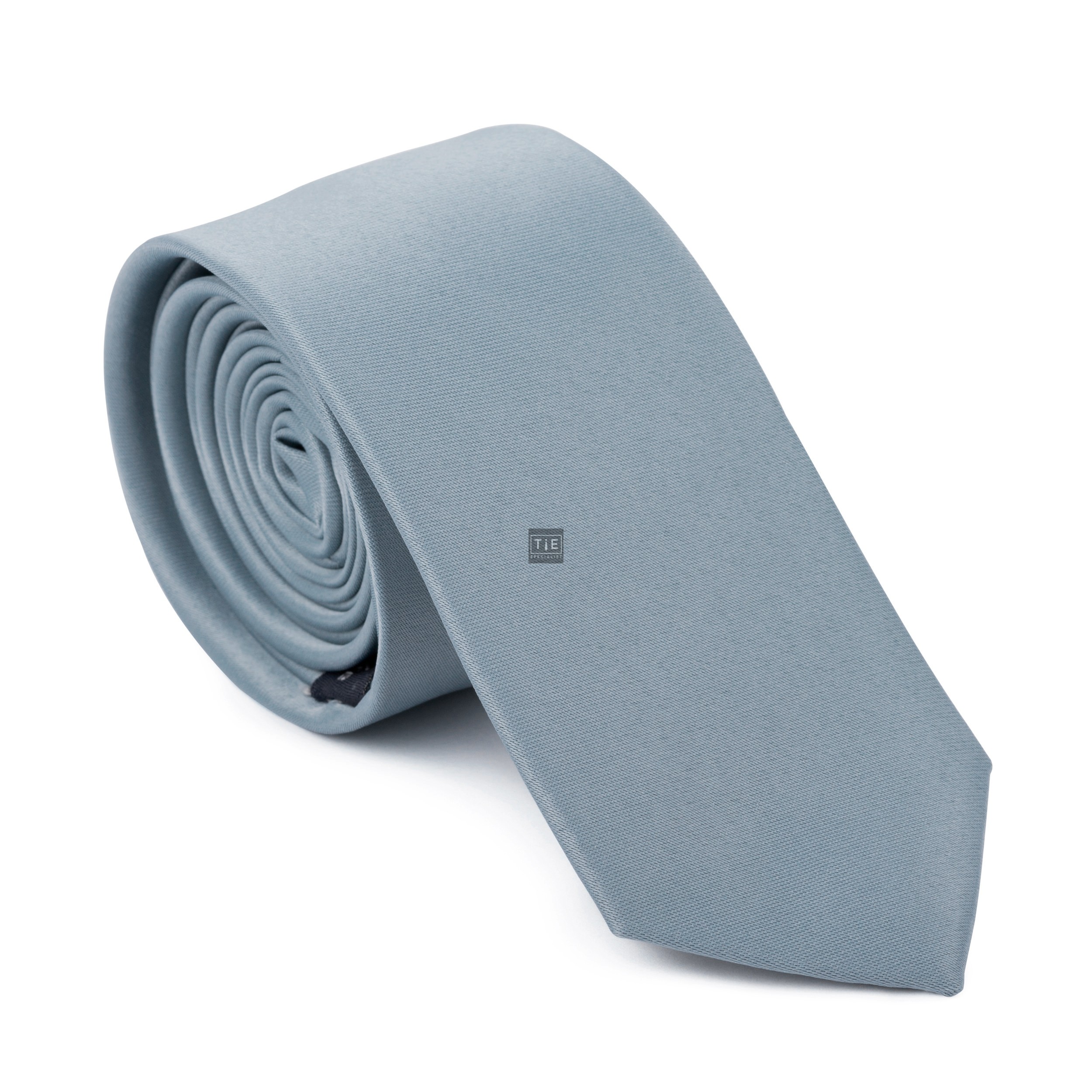 Silver Pumice Stone Slim Tie