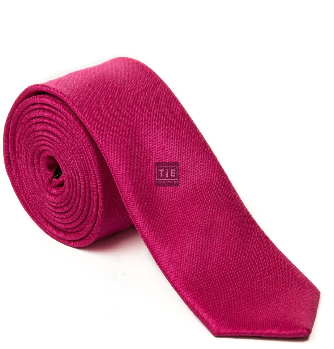 Fuchsia Shantung Wedding Tie #T1867/3