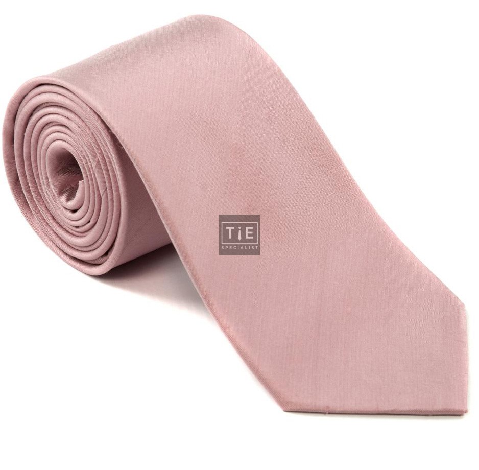 Pink Shantung Silk Tie ((S5016/5)) #LAST STOCK