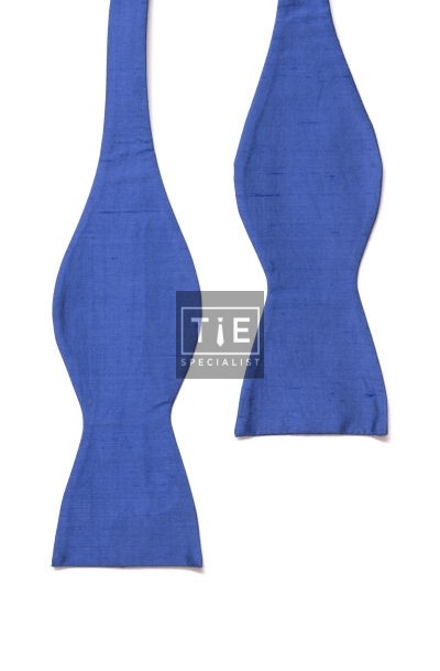 French Navy Shantung Silk Self Tie Bow Tie ((SB5015/2)) #LAST STOCK