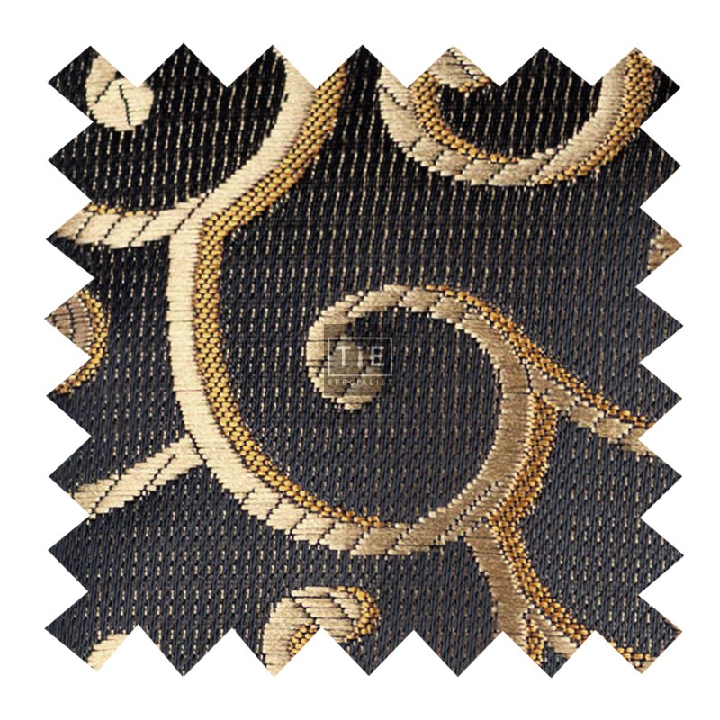 Gold on Black Royal Swirl Swatch #AB-SWA1001/11