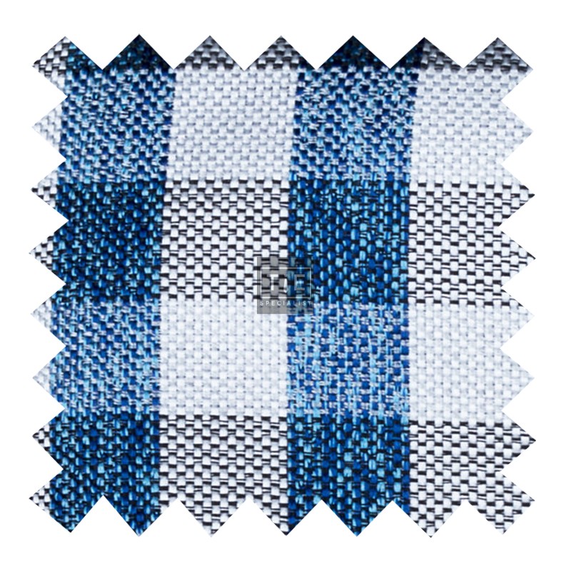 Navy Blue Neat Check Swatch