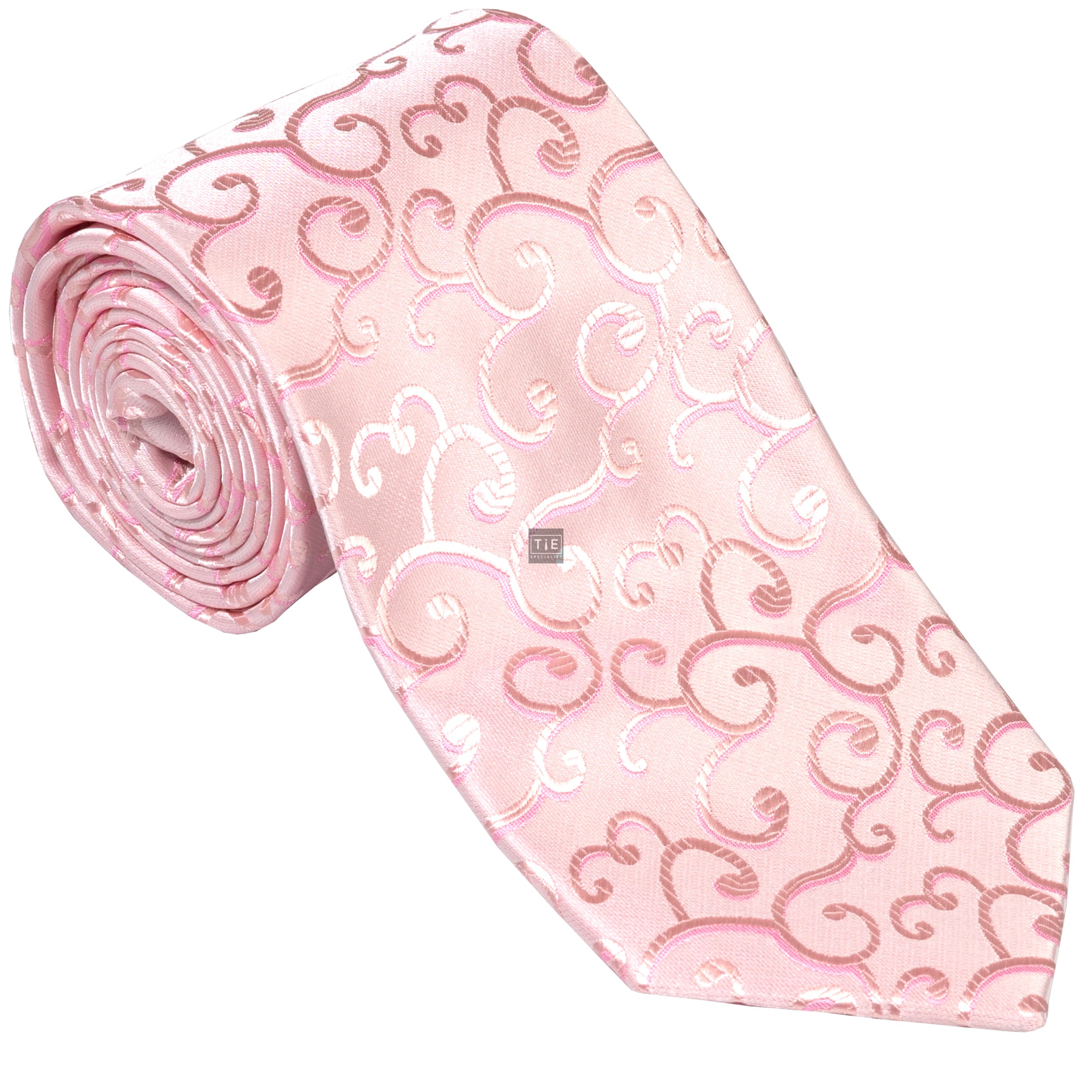 Swirl Leaf Wedding Tie Formal Tuxedo Tie 