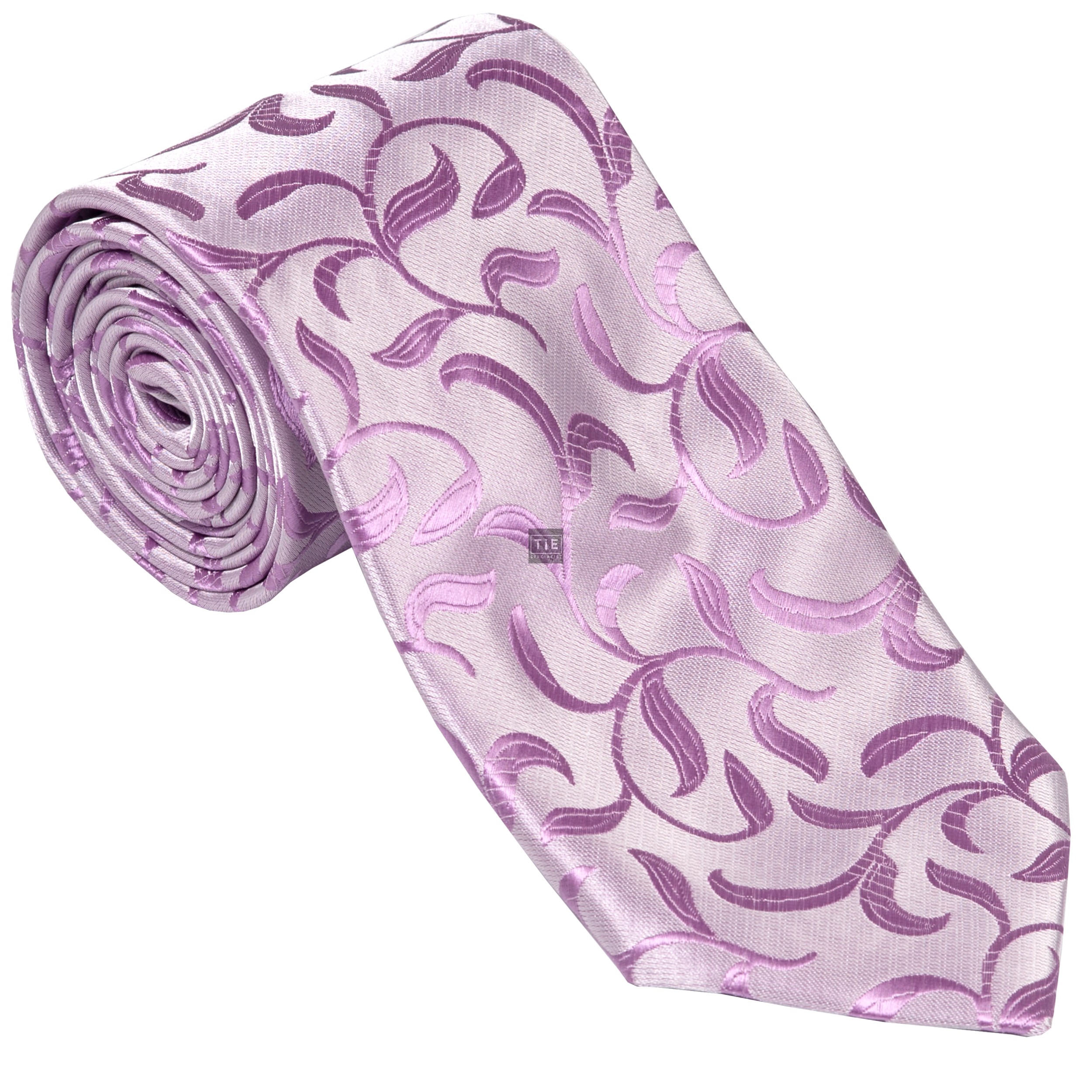 Lilac Vintage Vine Wedding Tie #AB-T1004/1