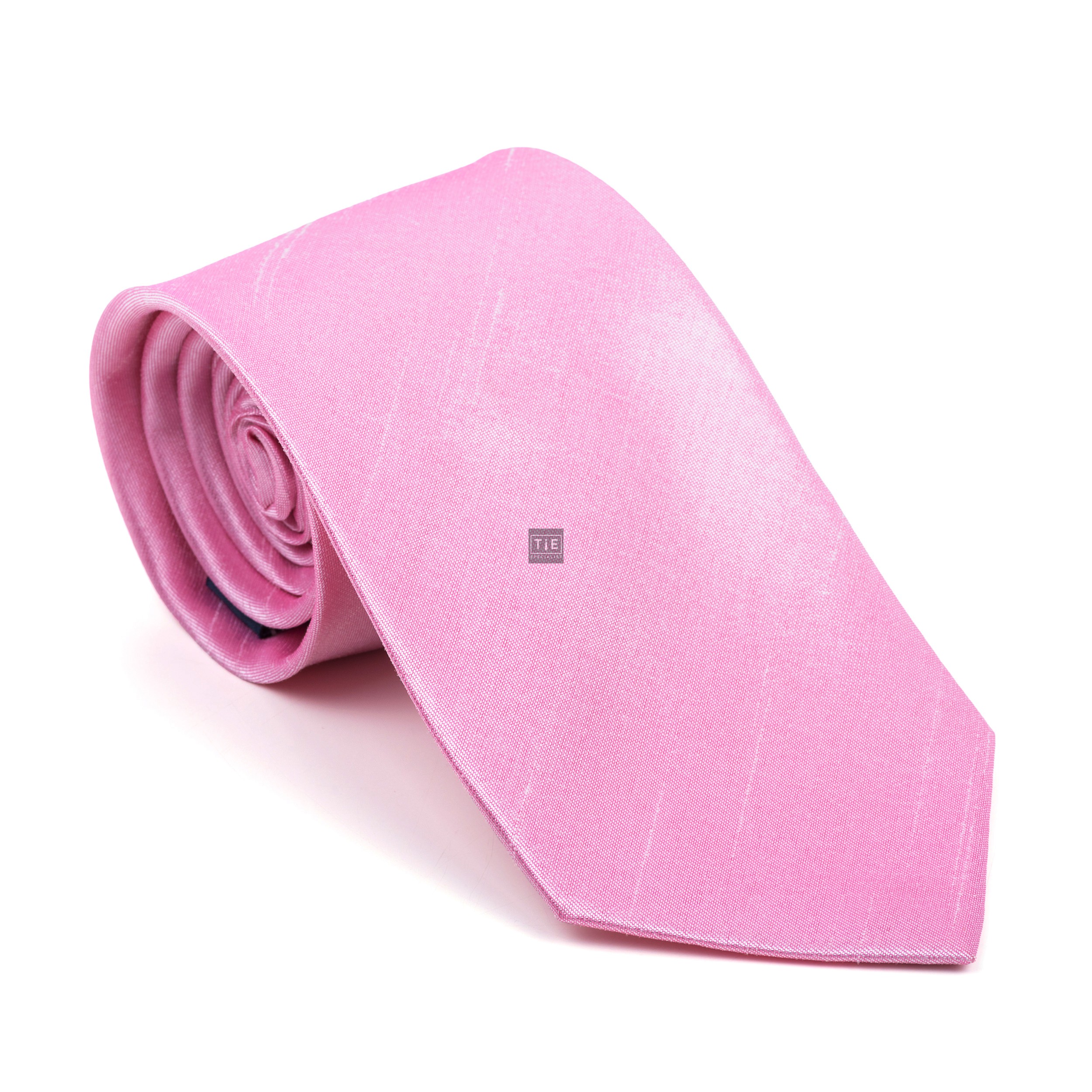Candy Pink Shantung Tie