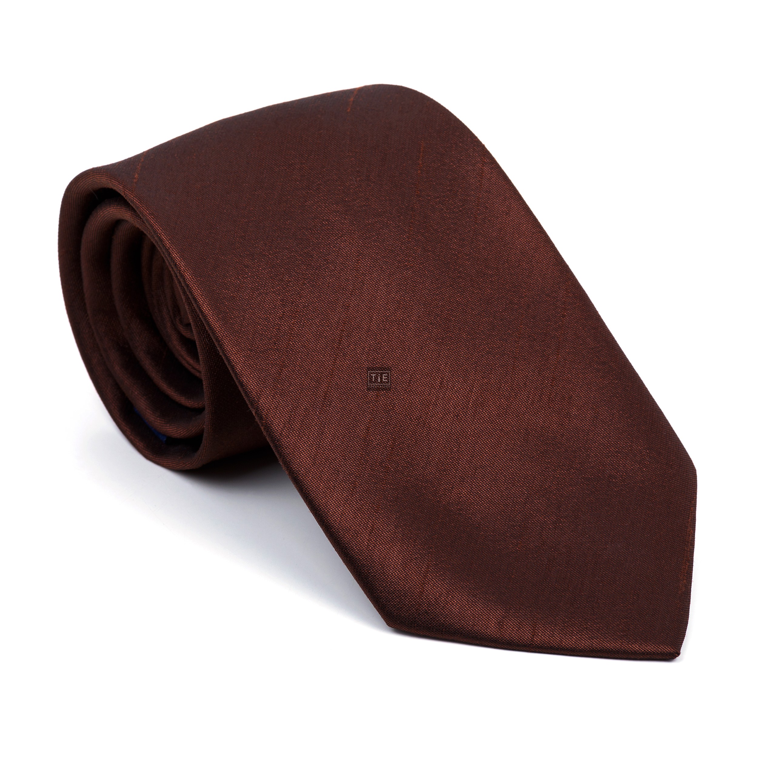 Chocolate Brown Shantung Tie