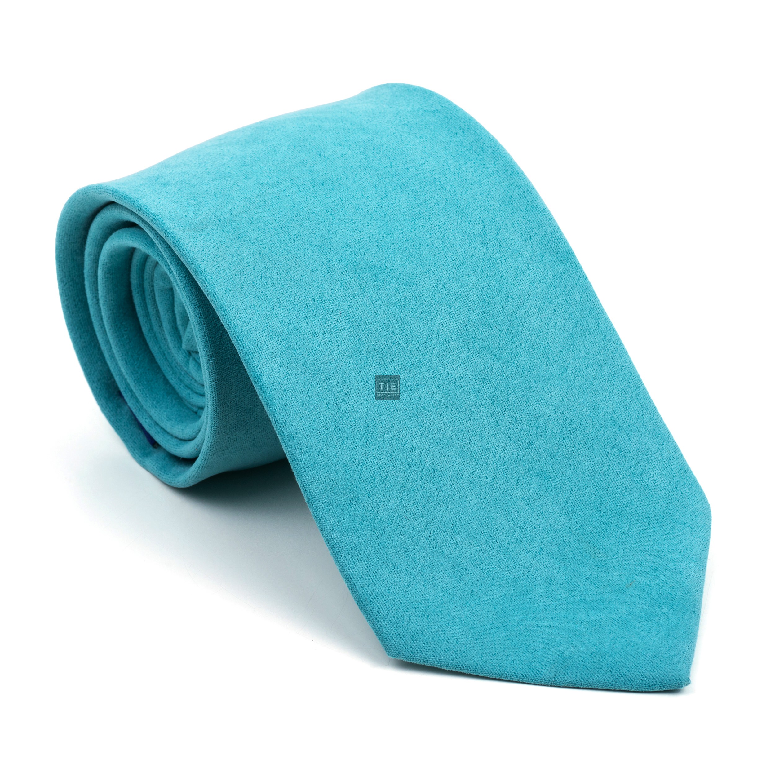 Duck Egg Blue Suede Tie