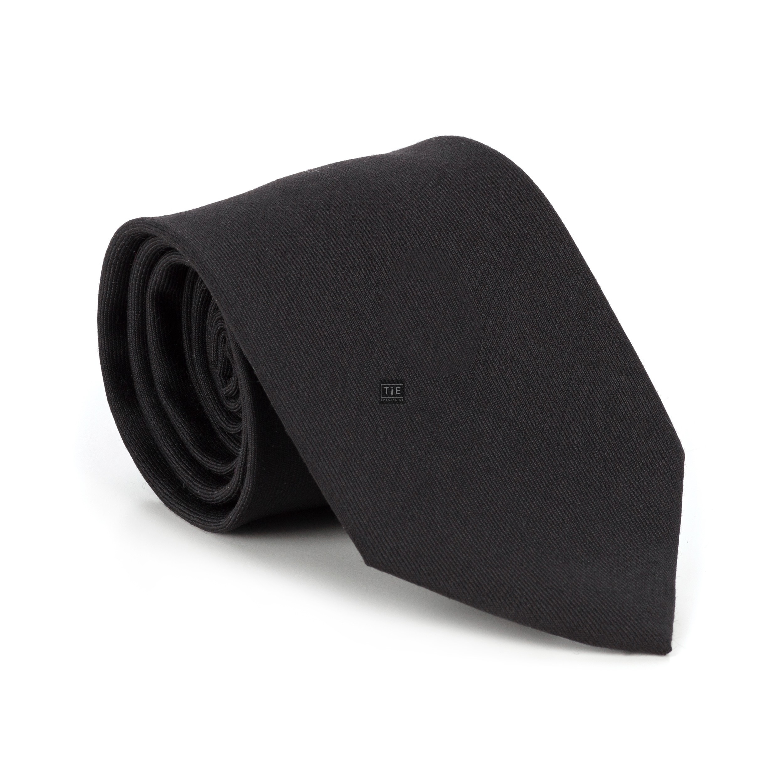 Black 100% Wool Tuxedo Tie
