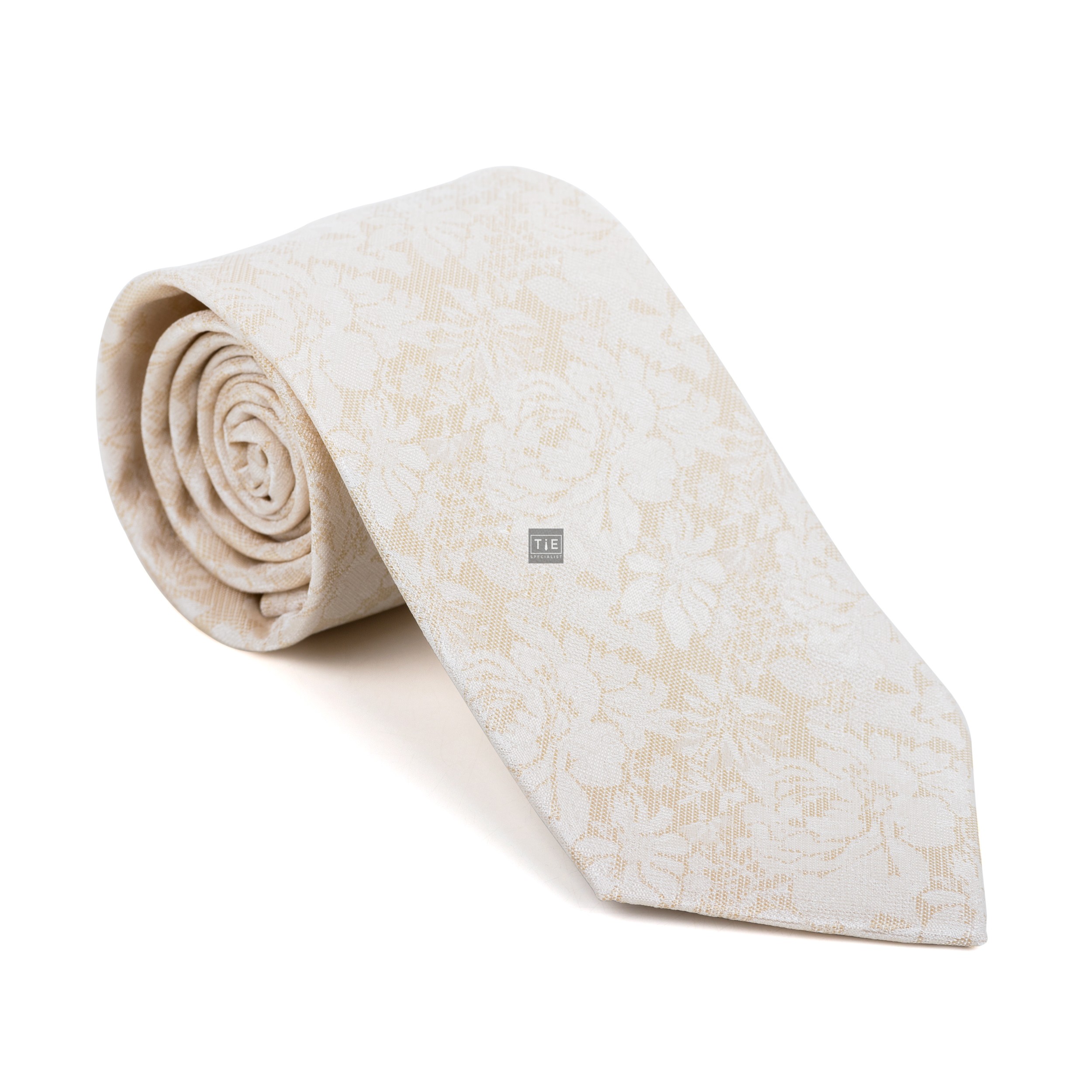 Cloud Cream Floral Tie #AB-T1012/2