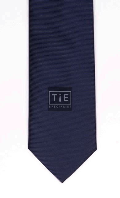 Navy Fine Twill Tie #T102/3