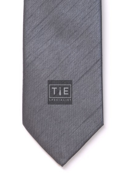 Grey Shantung Wedding Tie #T1865/1