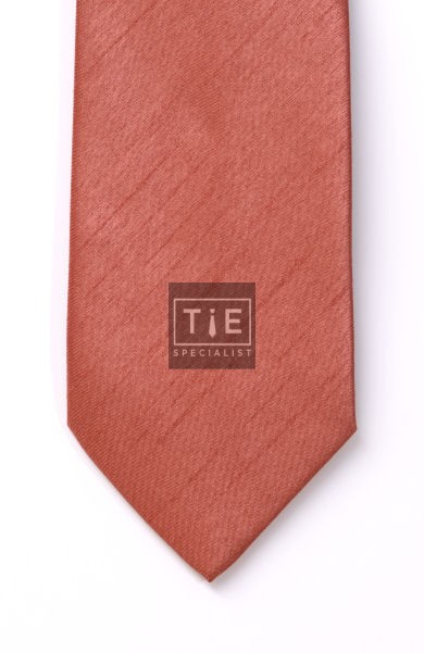 Salmon Shantung Wedding Tie #T1865/4