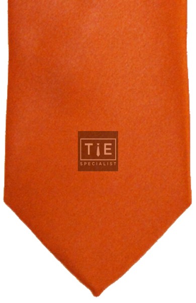 Orange Satin Tie #T1885/4