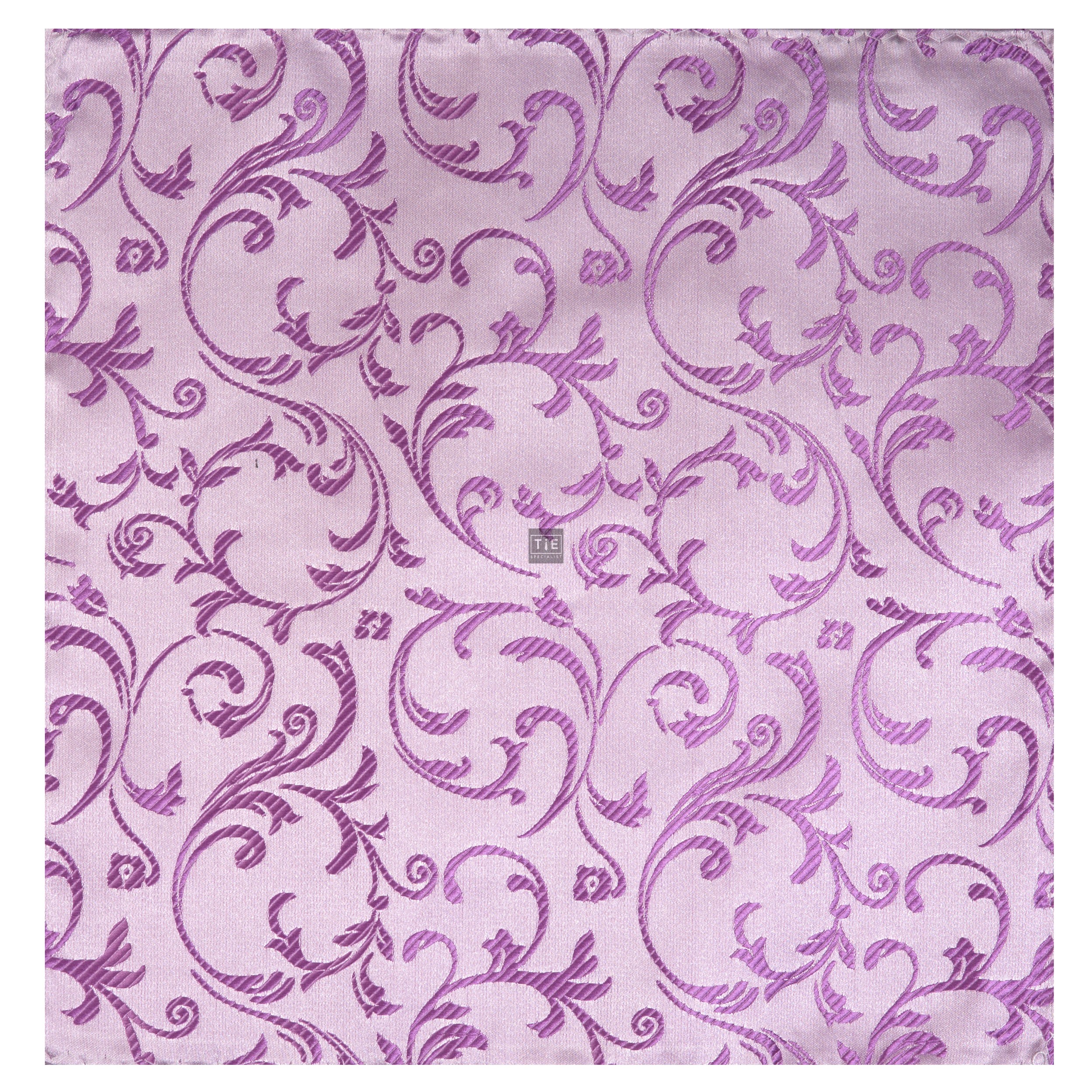 Lilac Swirl Leaf Wedding Pocket Square #AB-TPH1000/8