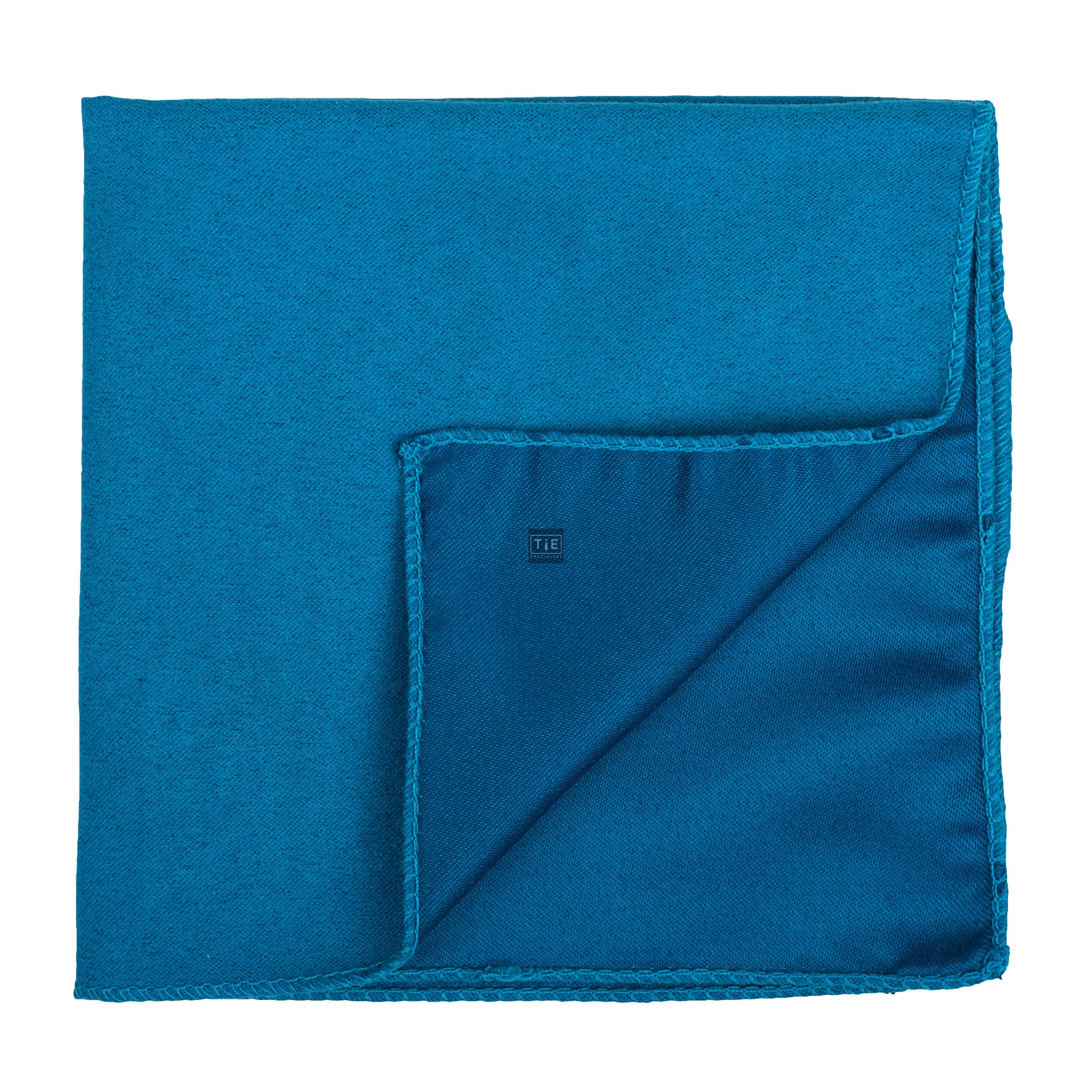 Teal Green Suede Pocket Square