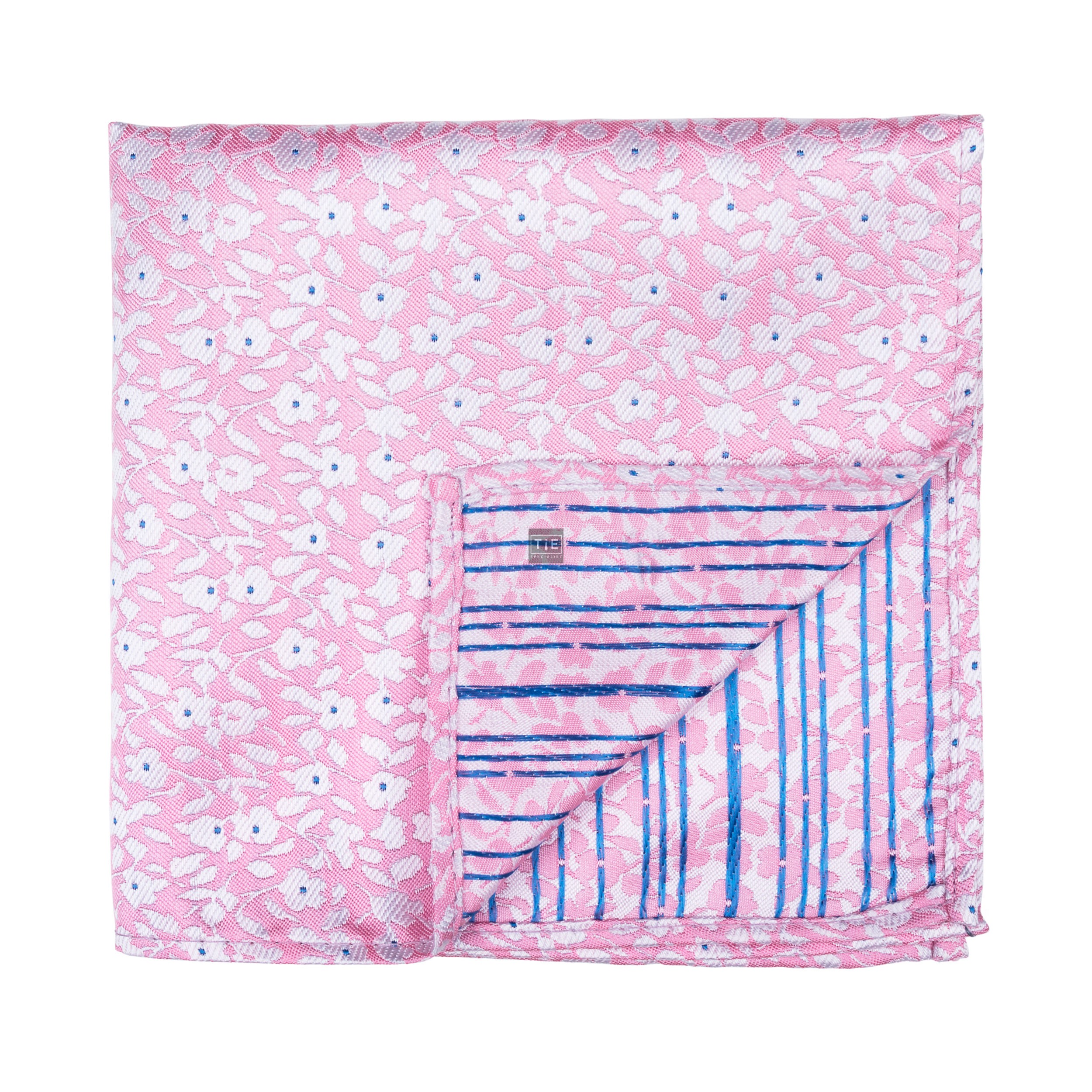 Pink Ditsy Floral Pocket Square