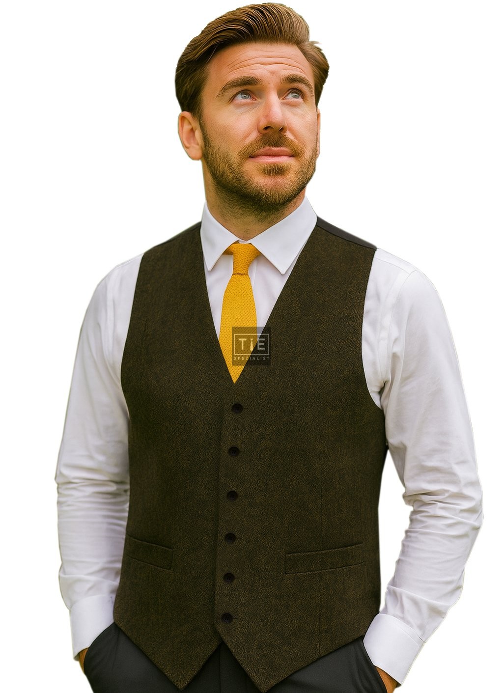 Blue Flecked Tweed Waistcoat #W106/2