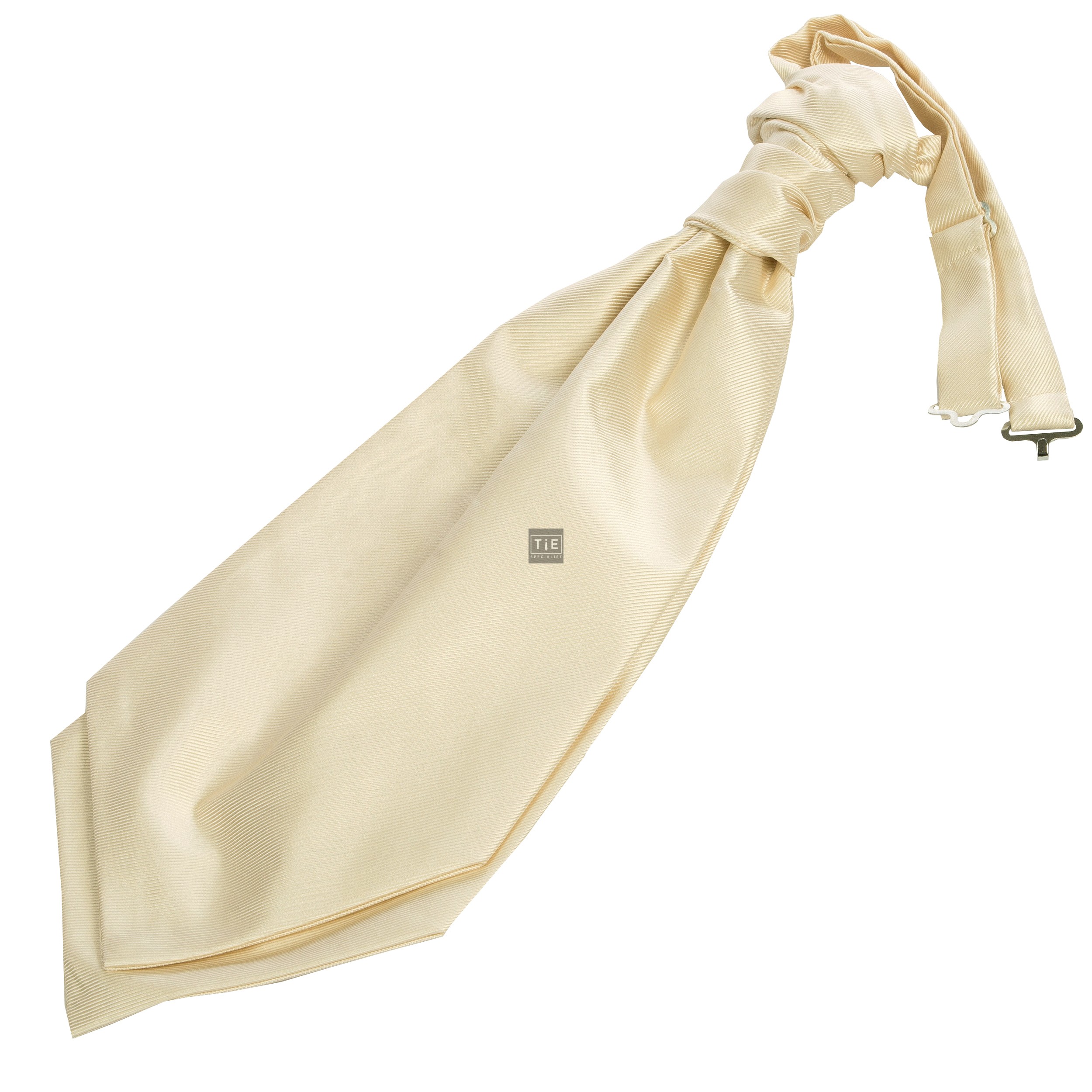 Ivory Twill Wedding Cravat #WCR100/3