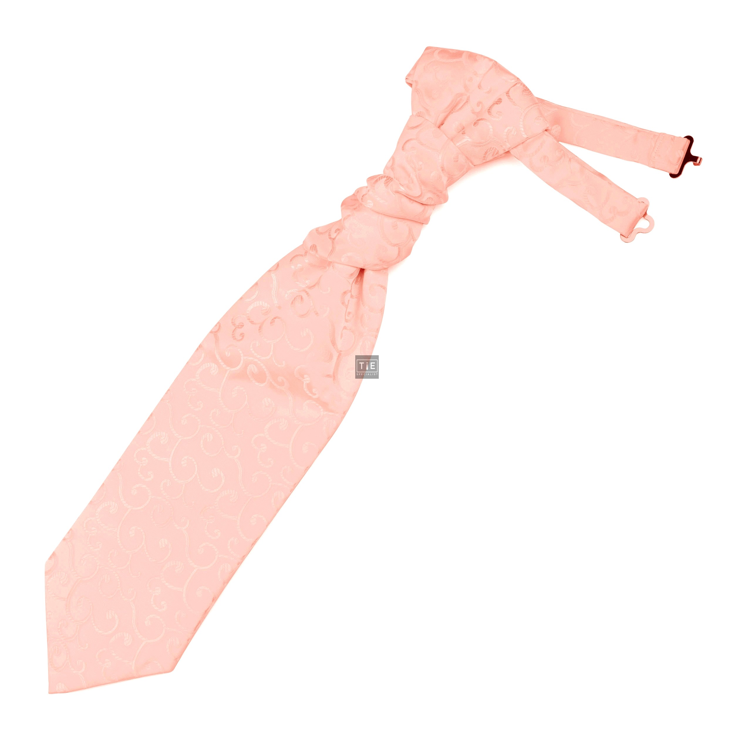 Peach Royal Swirl Wedding Cravat #AB-WCR1001/2