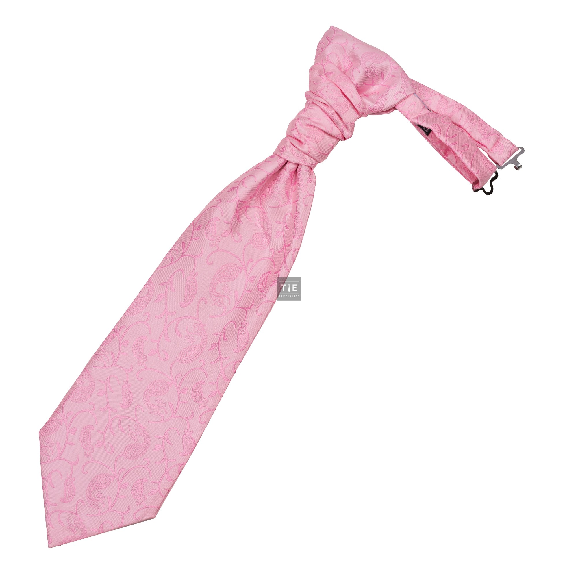 Pink Budding Paisley Wedding Cravat #AB-WCR1003/2