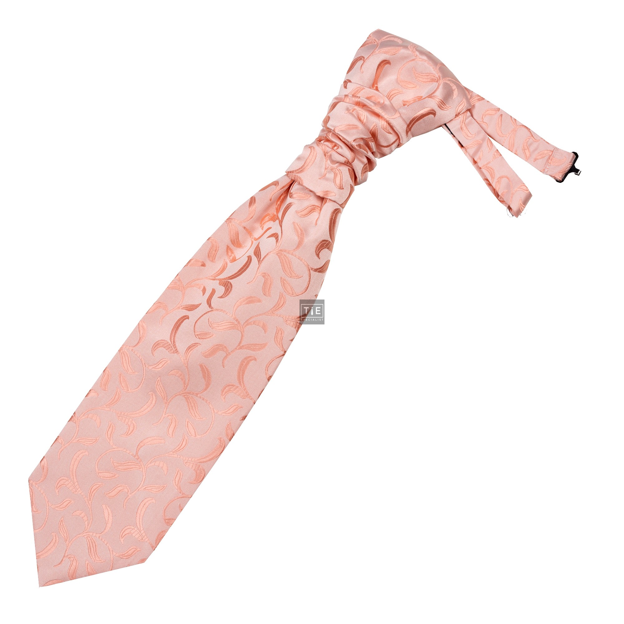 Peach Vintage Vine Wedding Cravat #AB-WCR1004/3