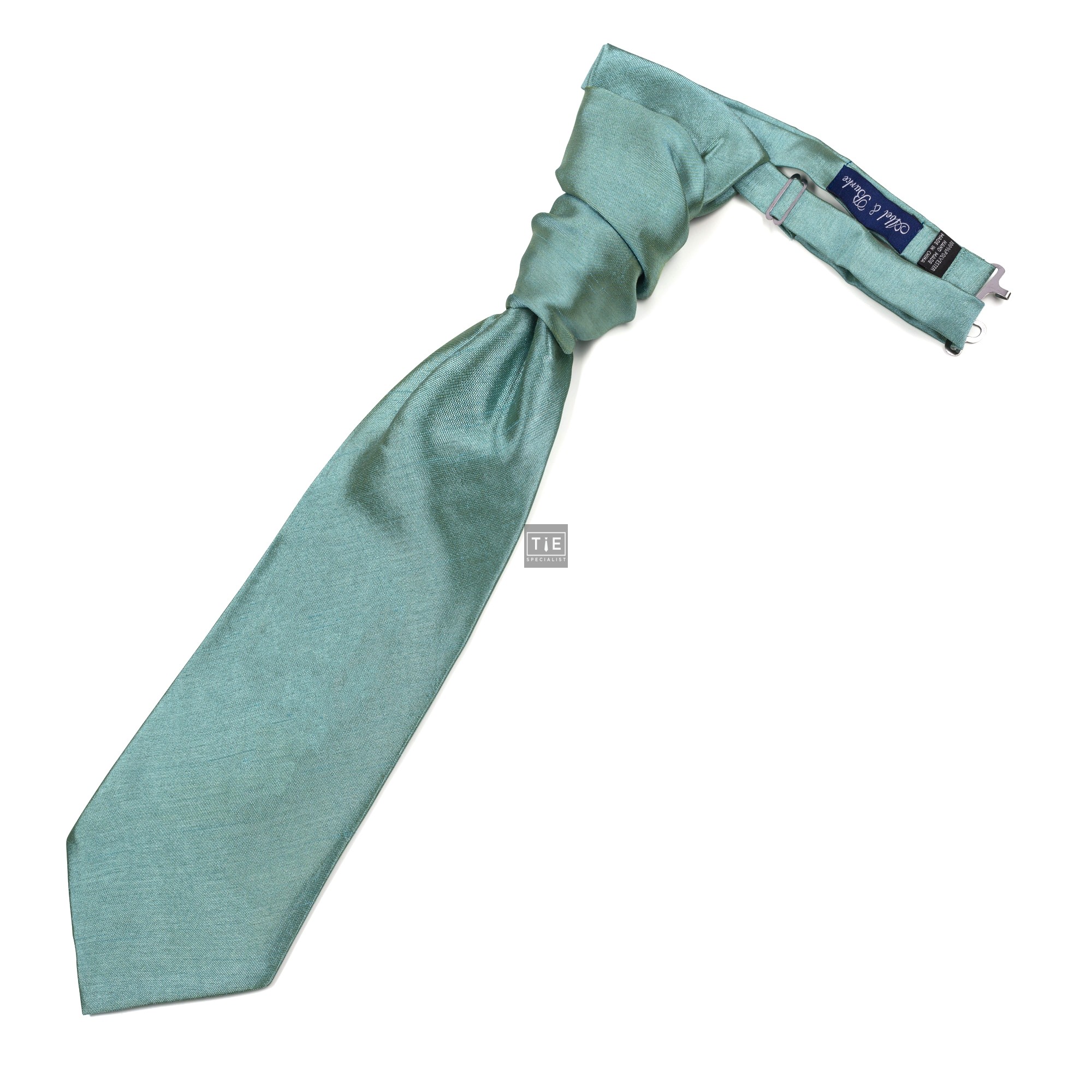 Fog Green Shantung Cravat
