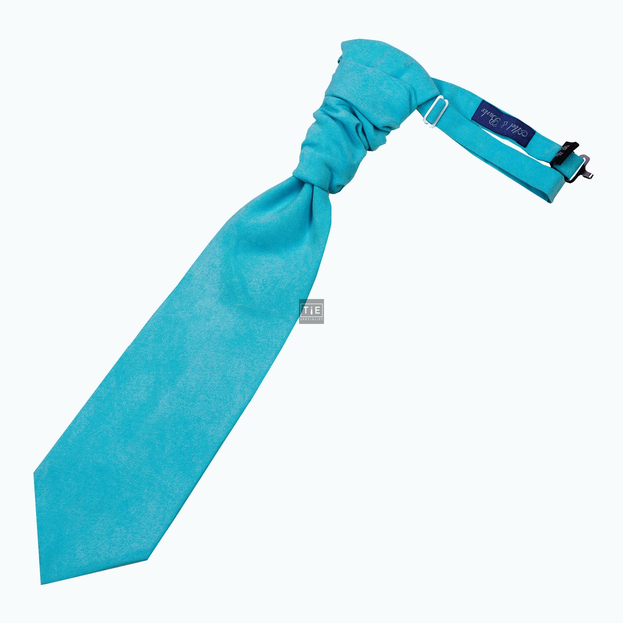 Duck Egg Blue Suede Cravat