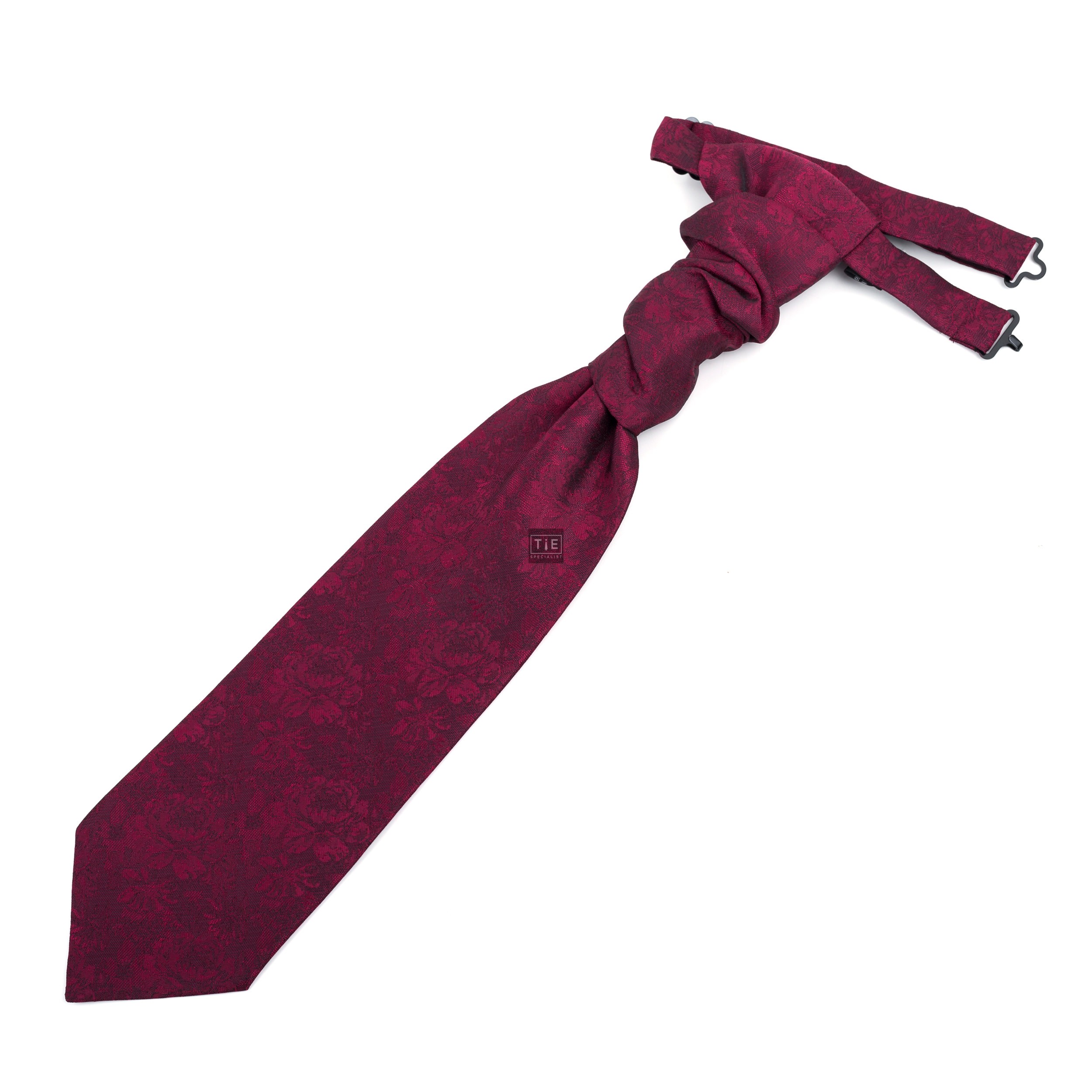 abel and burke Ruby Wine Floral Cravat #AB-WCR1012/6