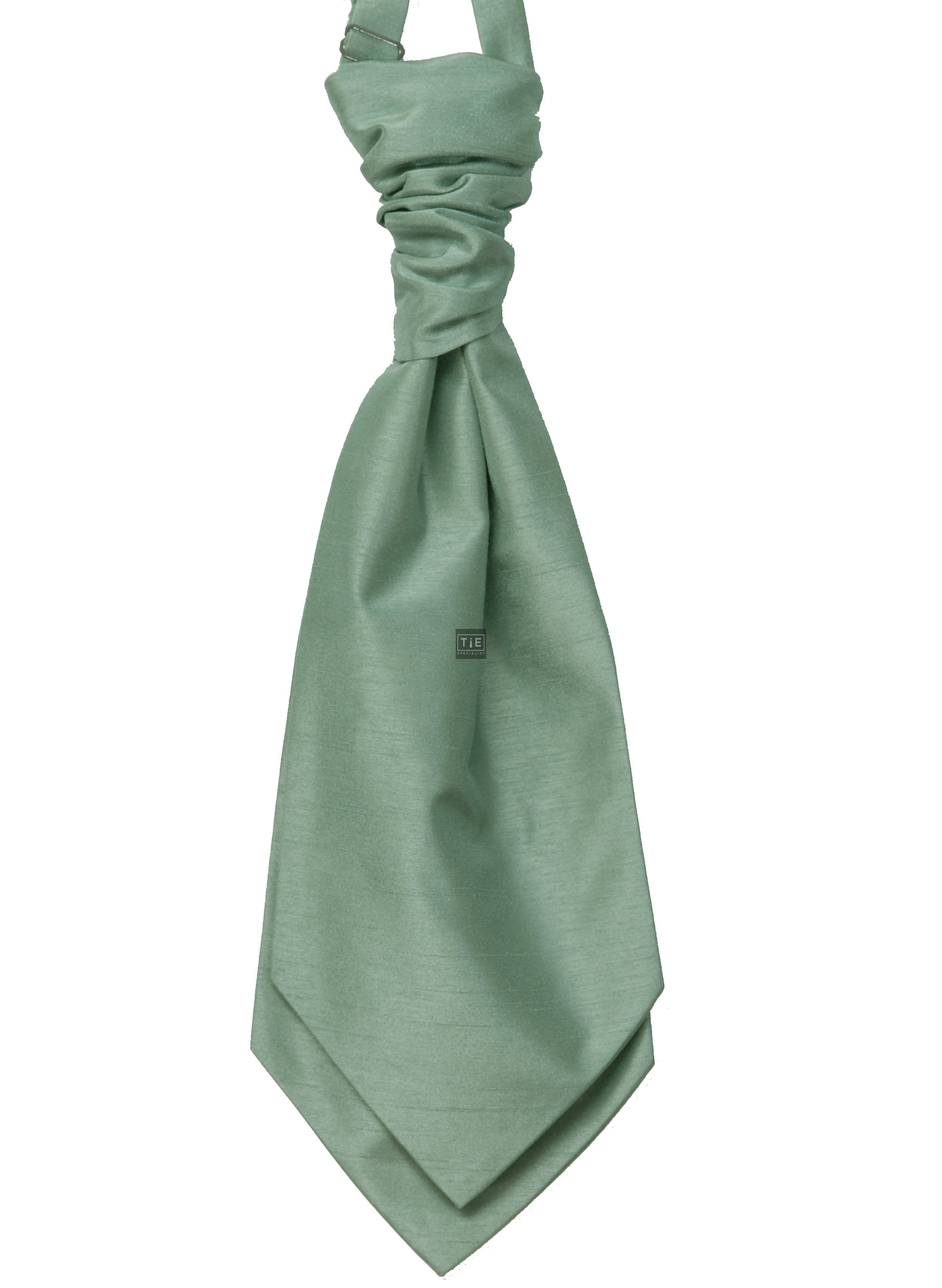 Sage Shantung Wedding Wedding Cravat #WCR1866/1